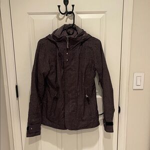 Burton Women's Dark Gray Modern Ski Jacket with hood-Small